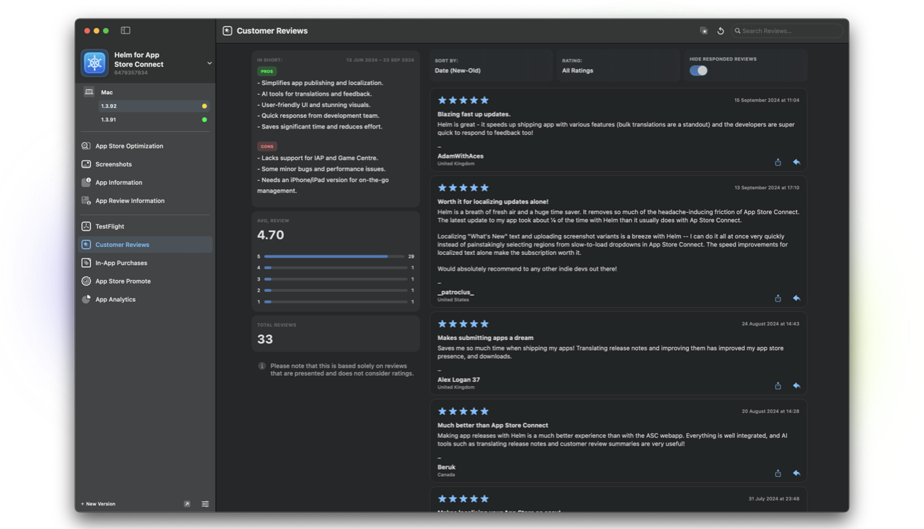 Your new command center for app reviews